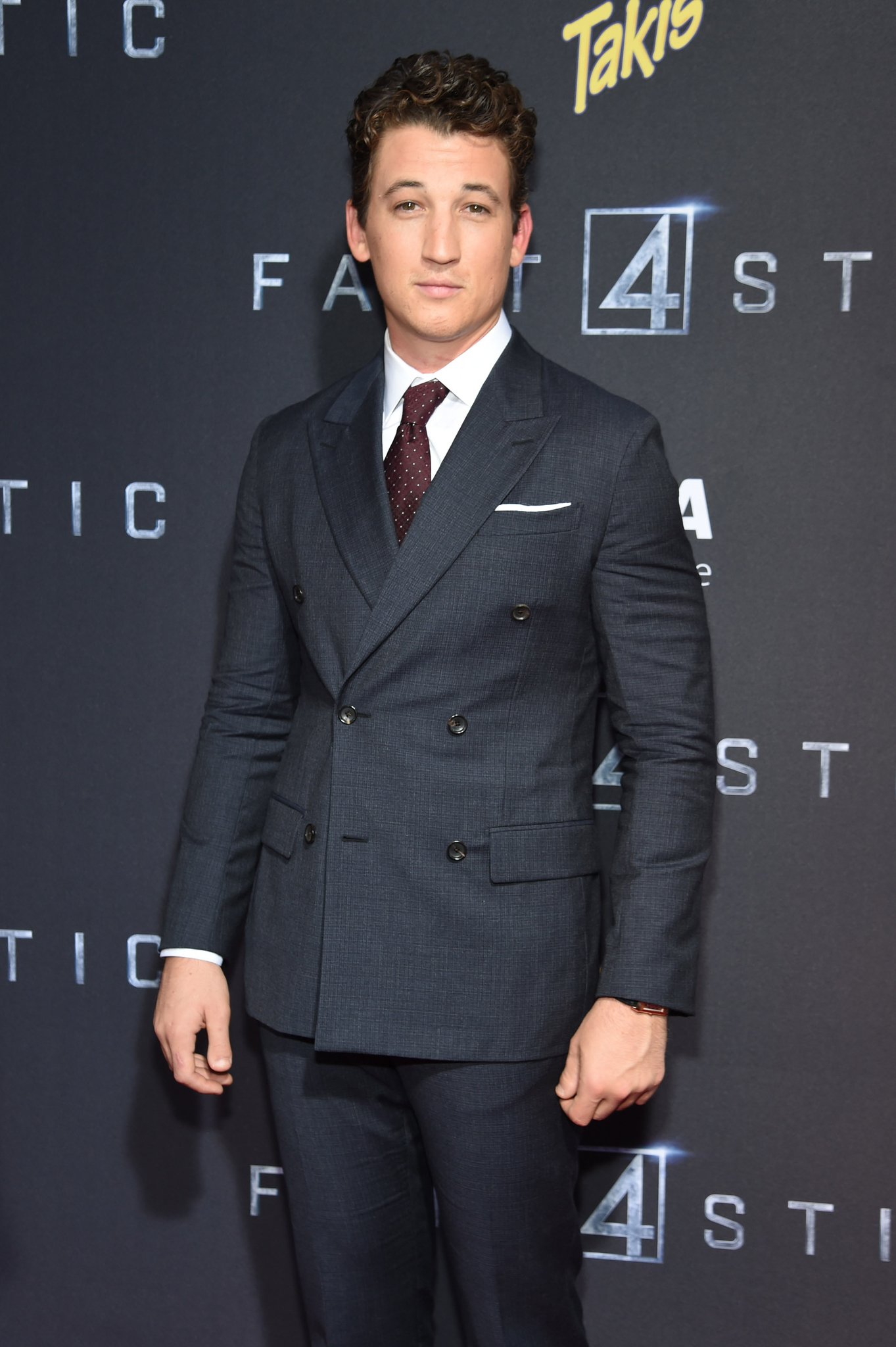 Miles Teller at event of Fantastic Four (2015)