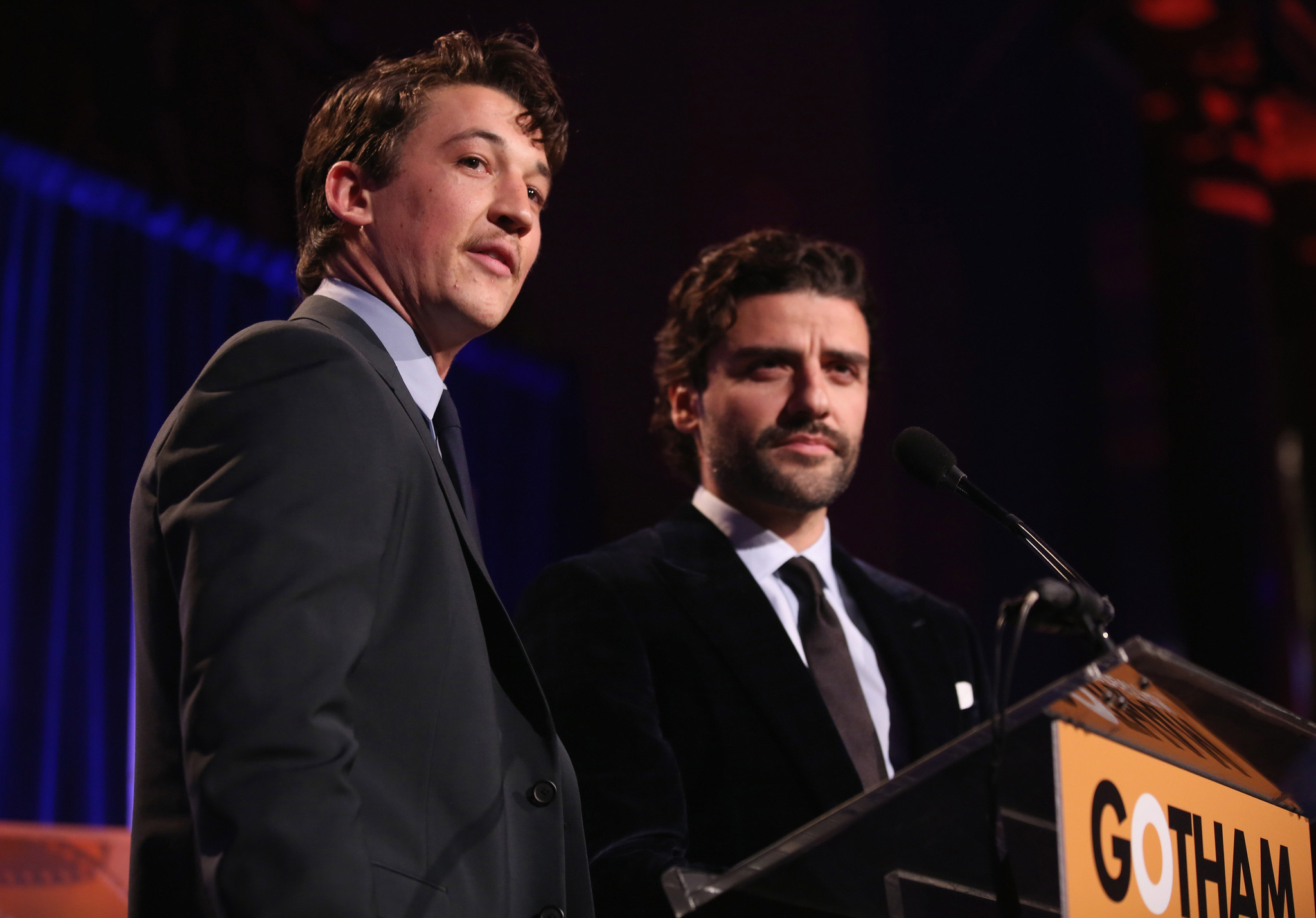 Oscar Isaac and Miles Teller