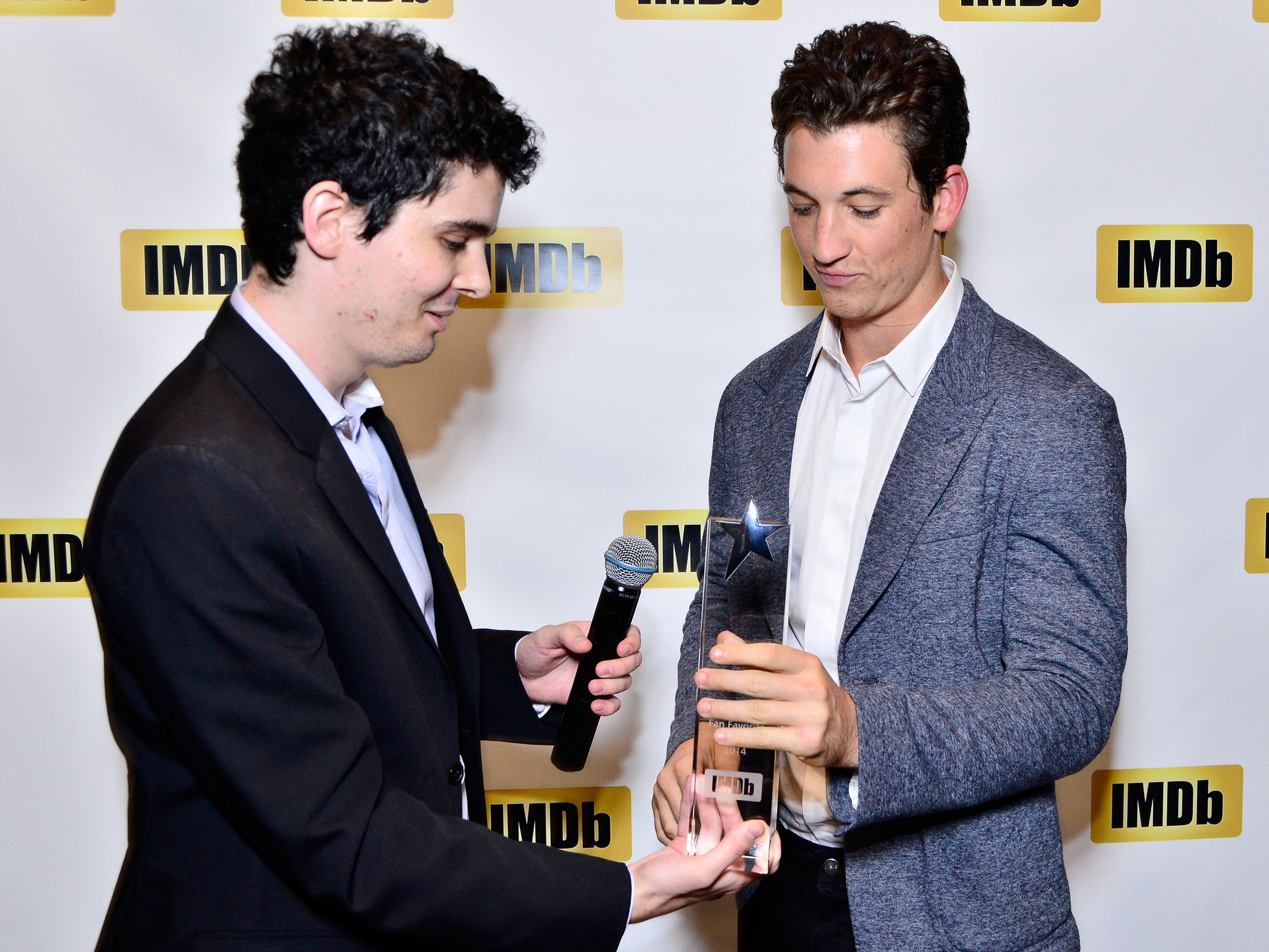 Miles Teller and Damien Chazelle