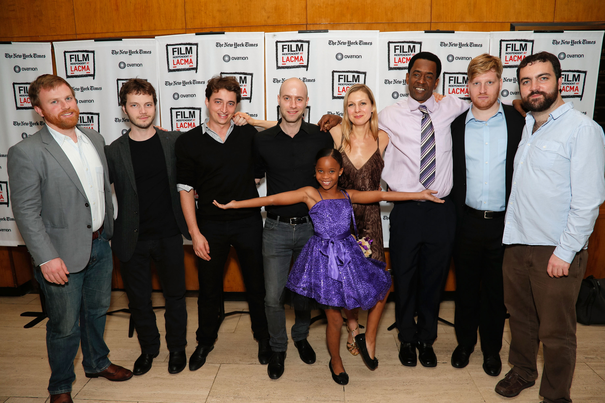 Benh Zeitlin, Ben Richardson, Dan Janvey, Michael Gottwald, Dan Romer, Josh Penn, Lucy Alibar, Quvenzhané Wallis and Dwight Henry at event of Beasts of the Southern Wild (2012)