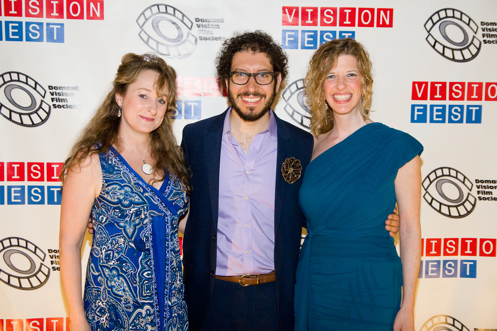 (Left to Right) Writer Lori Fischer, Director/Producer Sean Gannet, and Actor/Producer Ashley Wren Collins at VisionFEST 14 for the premiere of Chasing Taste.