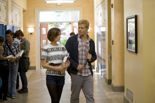 Still of Trevor Donovan and Jessica Stroup in 90210 (2008)