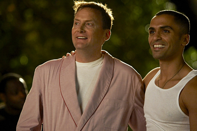 Sammy Sheik and Michael Hitchcock as Hany and Ted on 