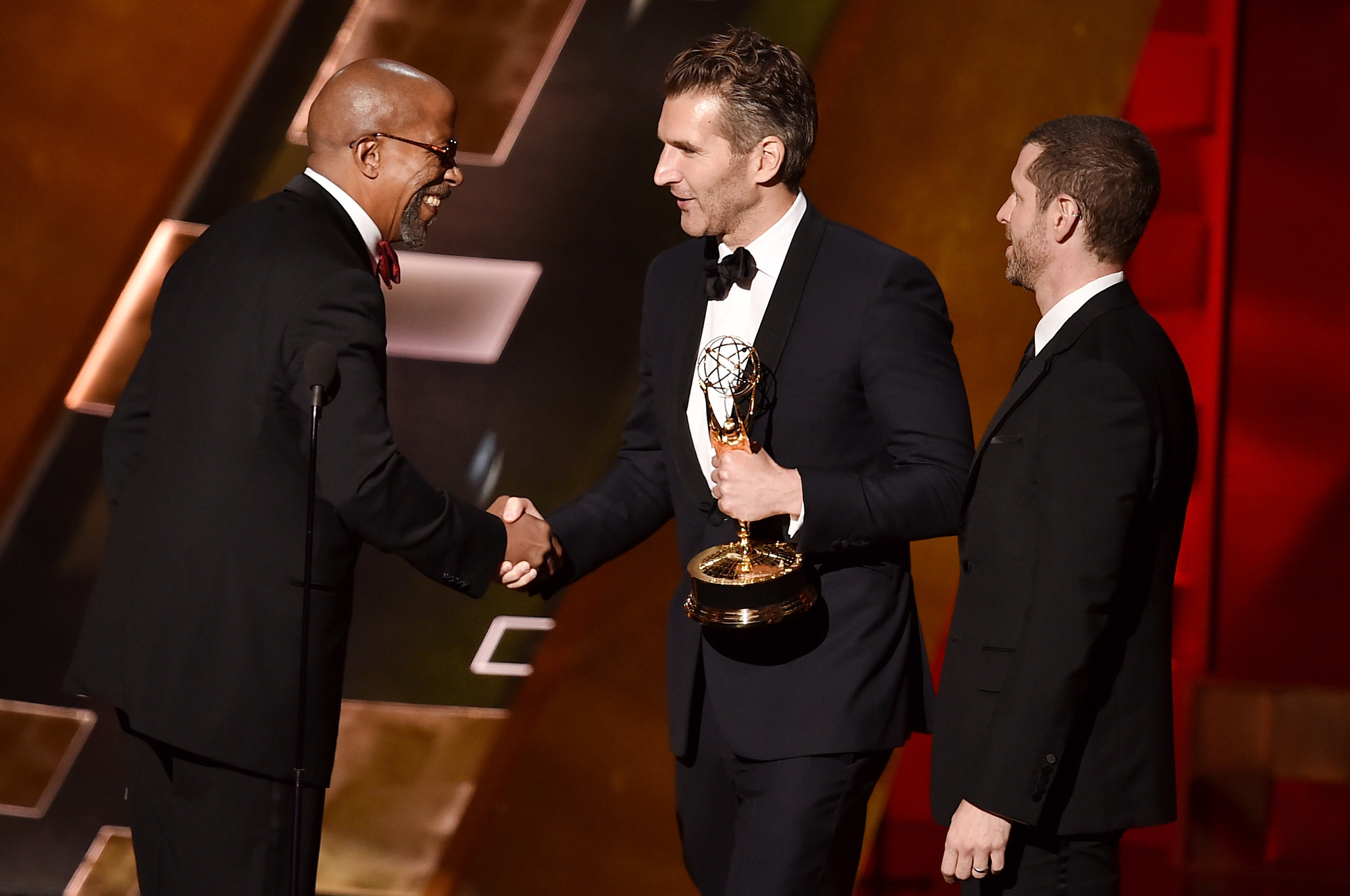 David Benioff and D.B. Weiss at event of The 67th Primetime Emmy Awards (2015)