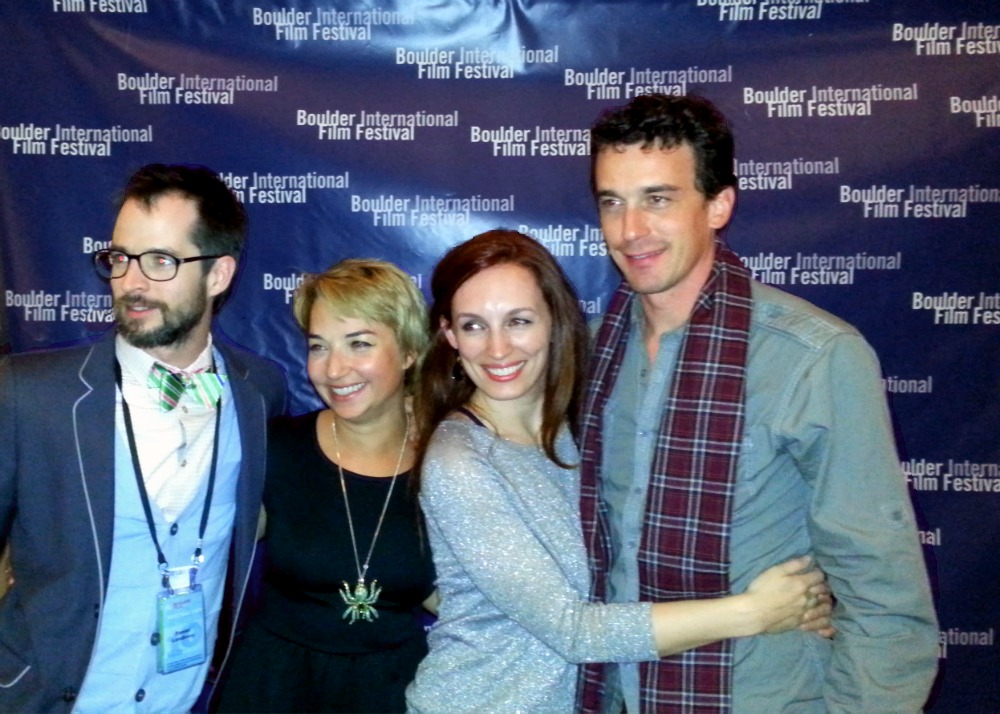Daniel Landberg, Brooke Bishop, Allison Volk and Colin Martin attend the Boulder International Film Festival
