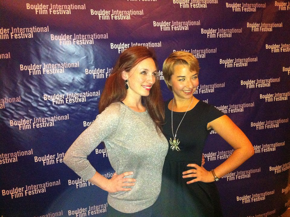 Allison Volk and Brooke Bishop at the Boulder International Film Festival