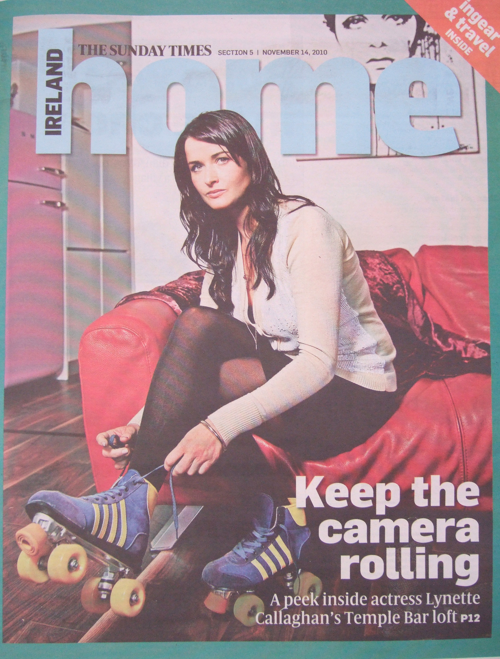 Actress Lynette Callaghan front cover The Sunday Times