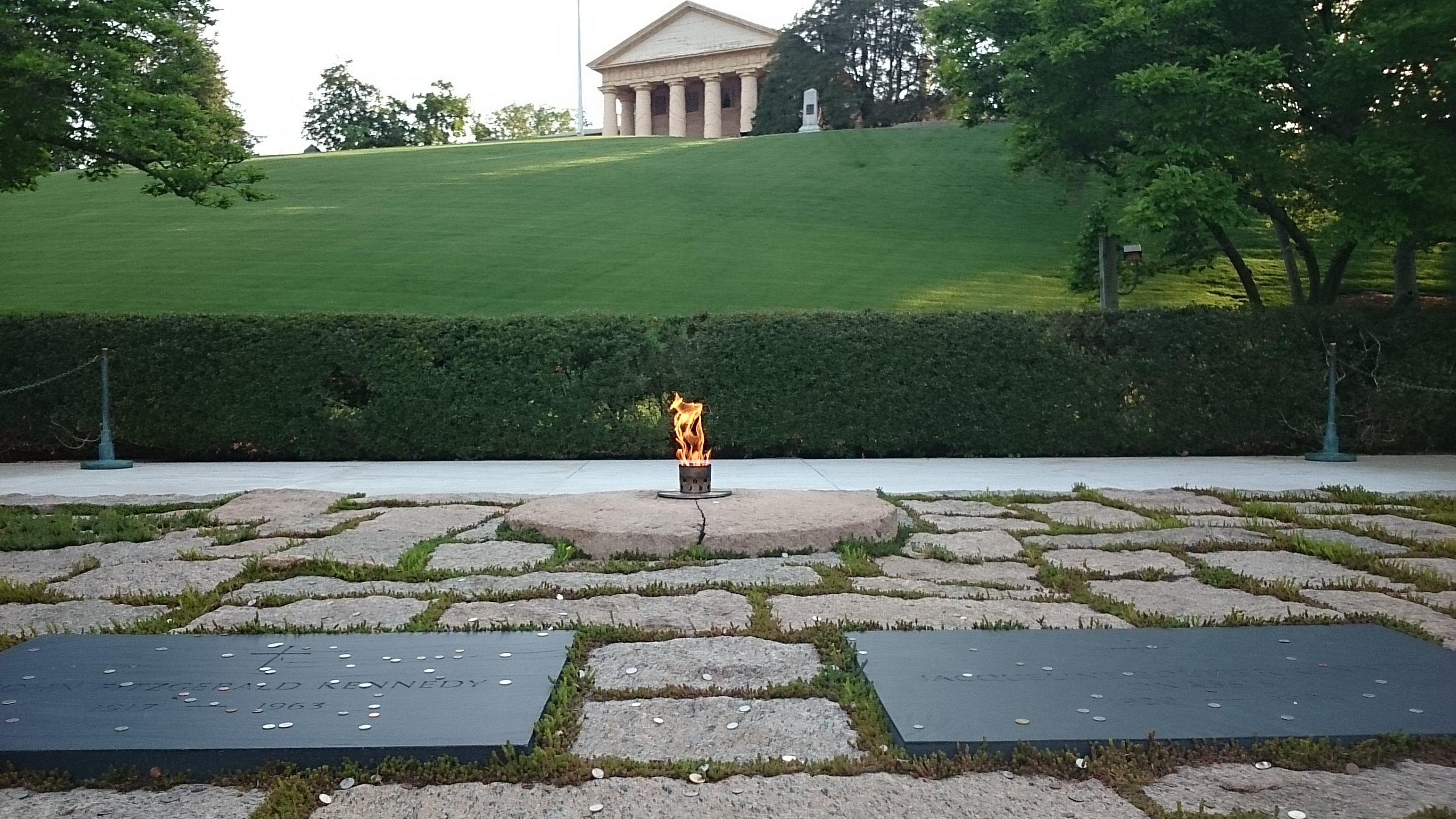 No better inspiration for veterans than the eternal flame at JFK's final resting place in Arlington, National Cemetery.