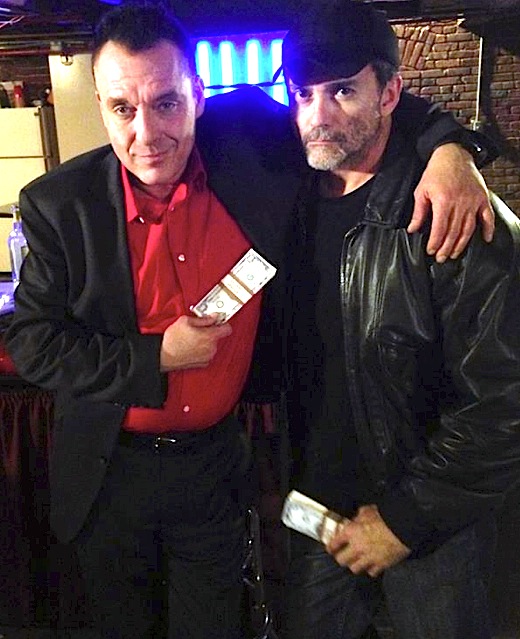 Matt Cinquanta and Tom Sizemore on the set of '24 Hours'