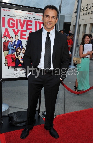 Actor Matt Cinquanta arrives at Magnolia Films' 'I Give It a Year' Red Carpet Screening, Arclight Hollywood