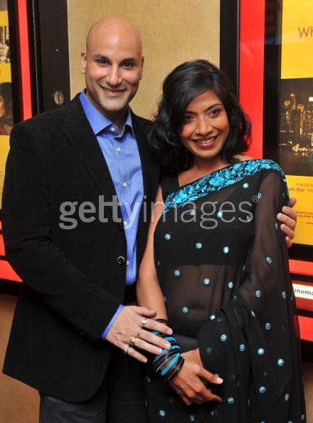 Deepti Gupta with co-actor Sanjiv Jhaveri. Walkaway NYC premiere 2010.