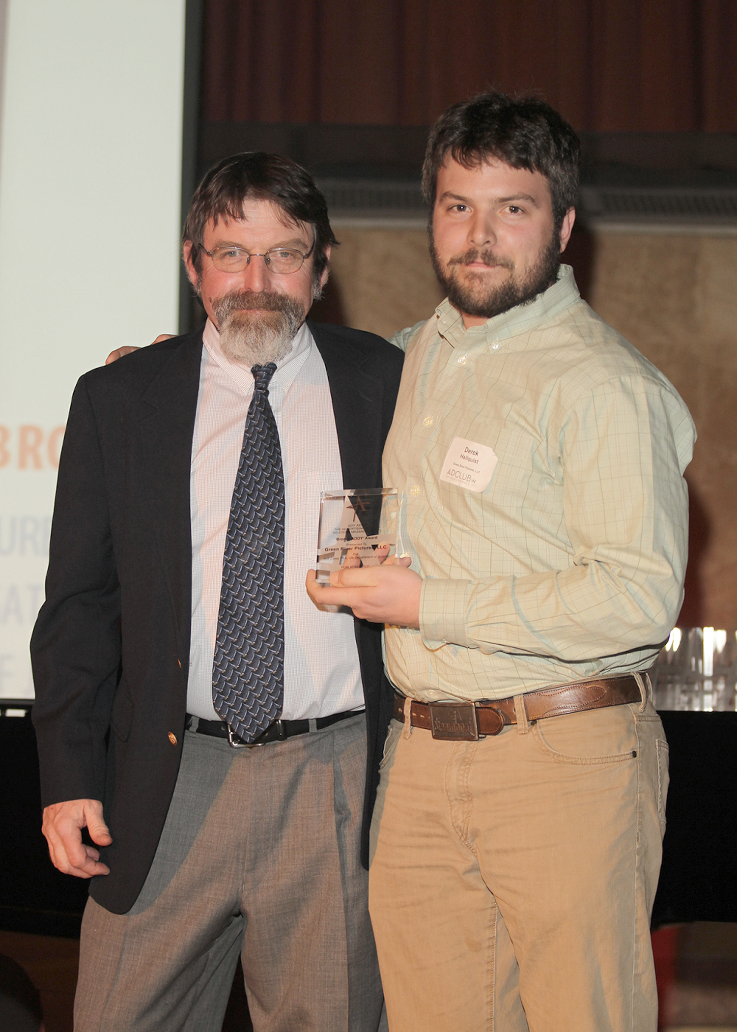 Derek Hallquist with Skip Gates at the 2011 Addy Awards in Springfield, MA.