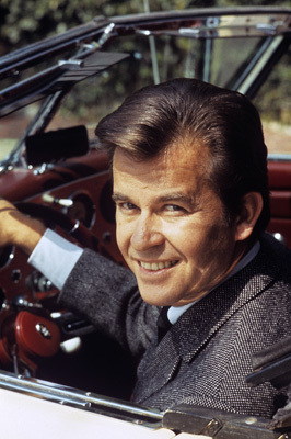 Dick Clark and his 1938 Cord 810 automobile circa 1970