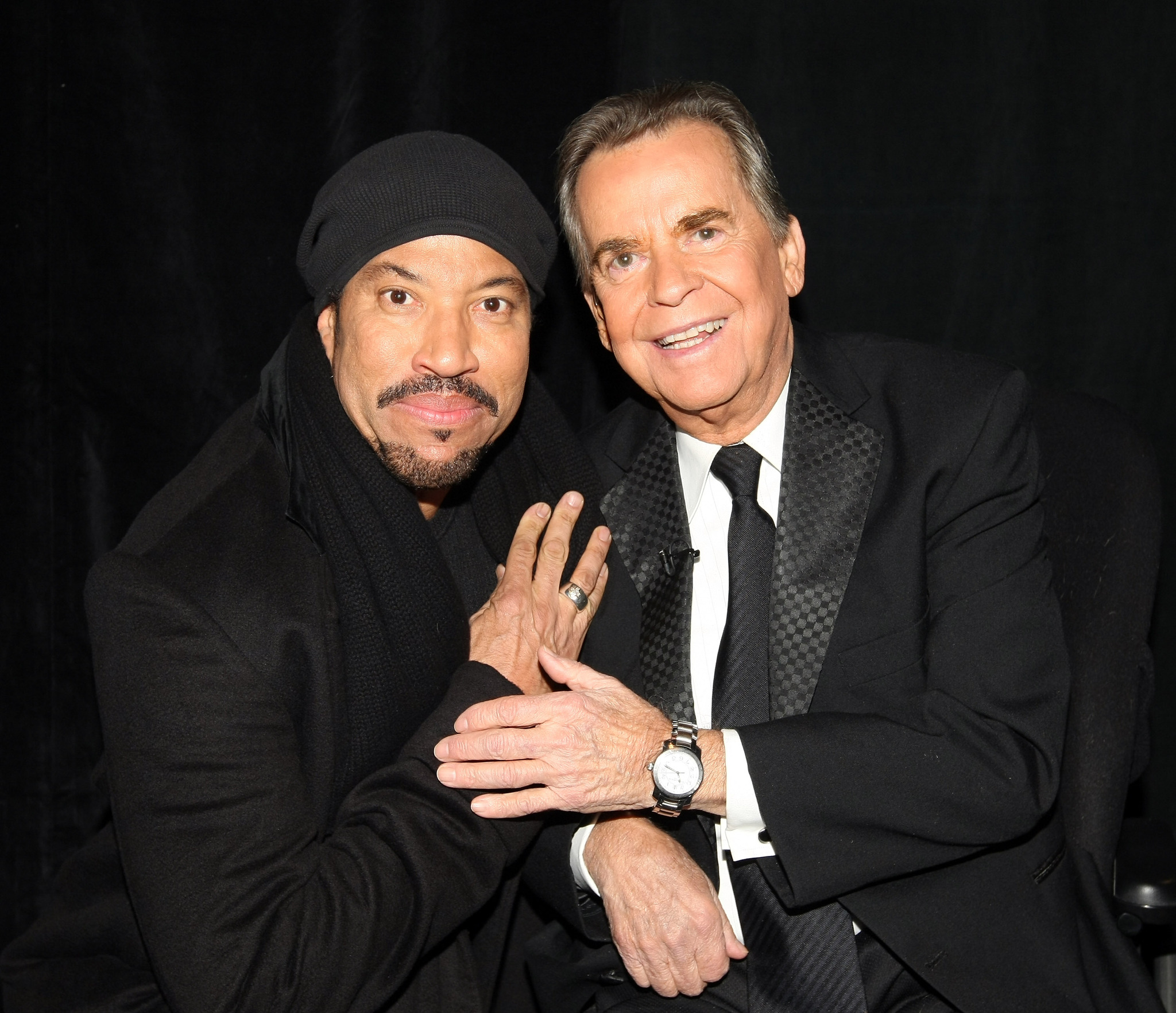 Lionel Richie and Dick Clark