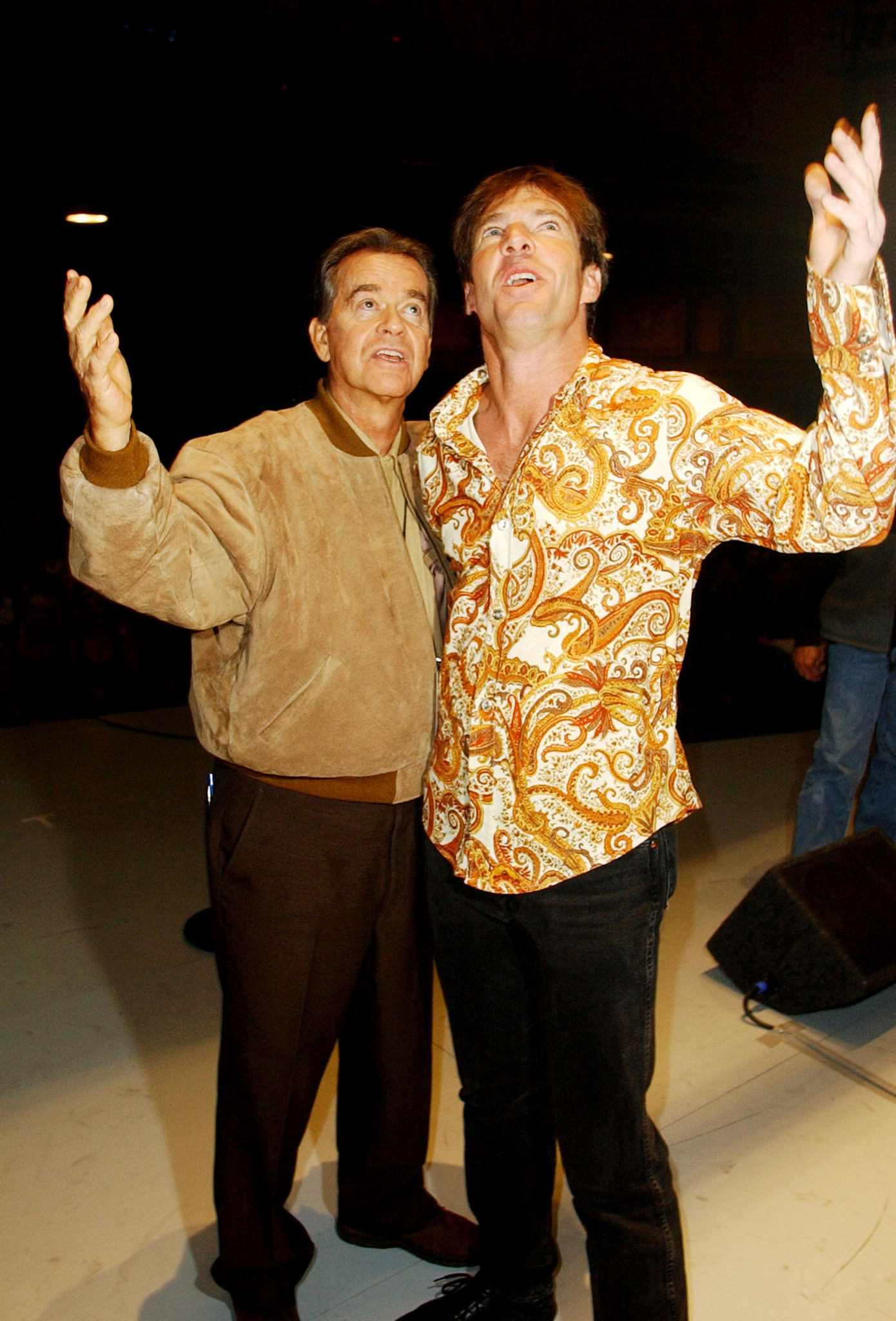 Dennis Quaid and Dick Clark