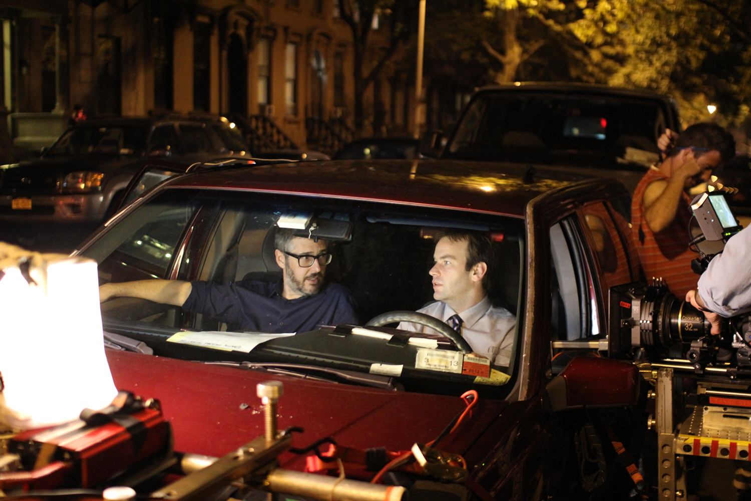 Still of Ira Glass and Mike Birbiglia in Sleepwalk with Me (2012)