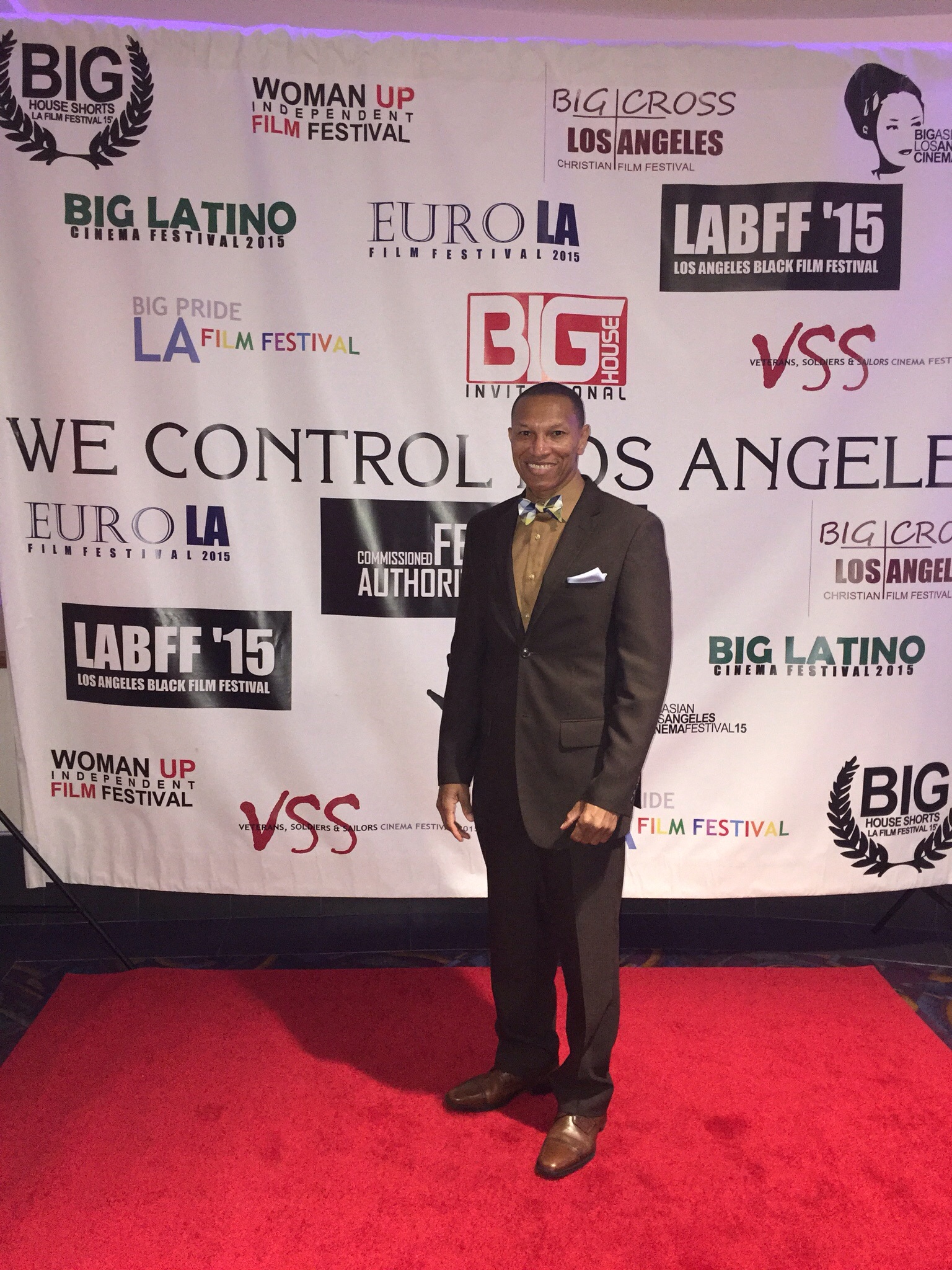 Freddie De Grate at Foreclosure movie screening for Big Cross Film LA Festival.