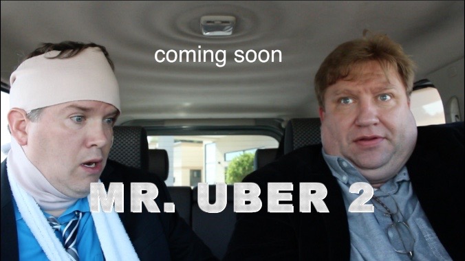Screen shot from the film short Mr. Uber 2