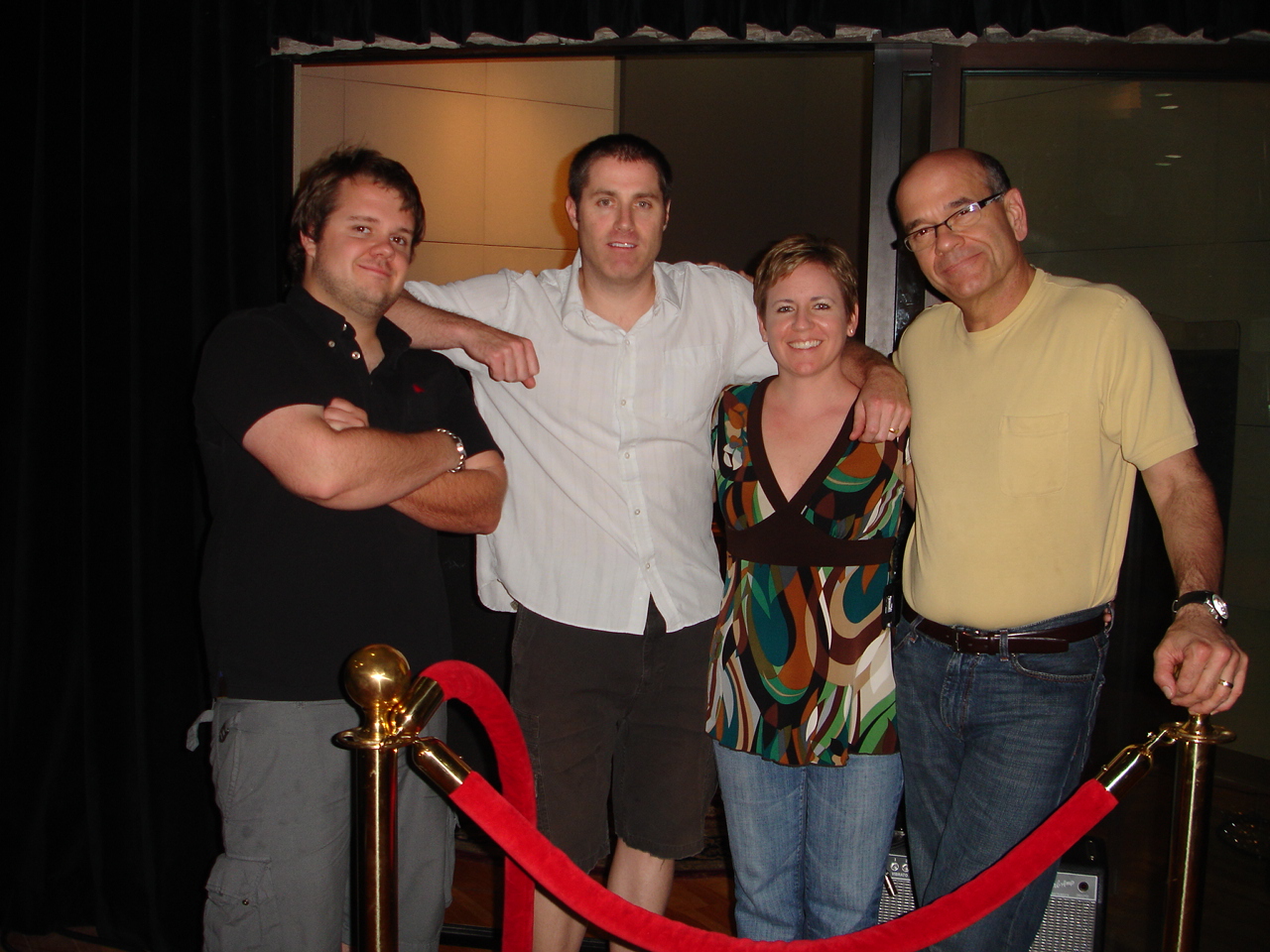 Ryan Todd, Kevin Haskin, Jo Haskin and Robert Picardo