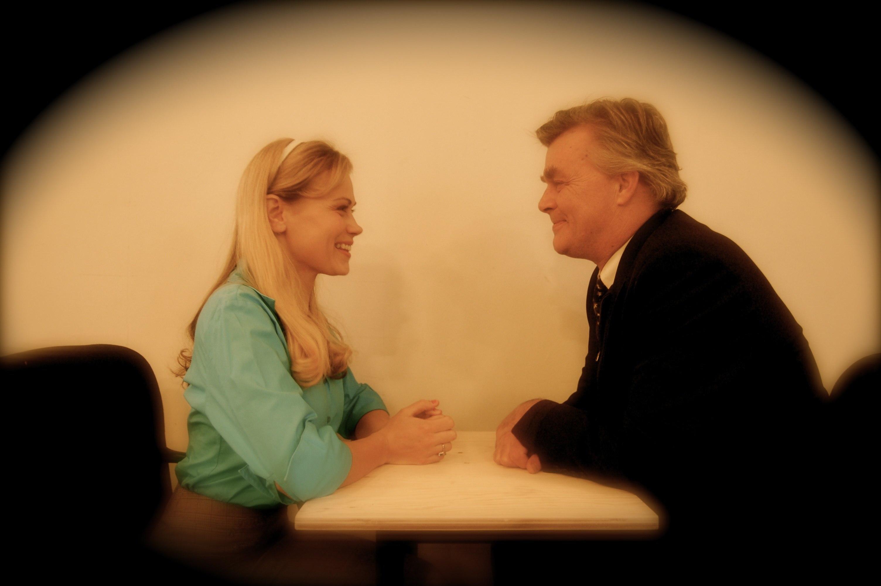 Monica Dottor and Nicholas Campbell in The Red Queen Effect