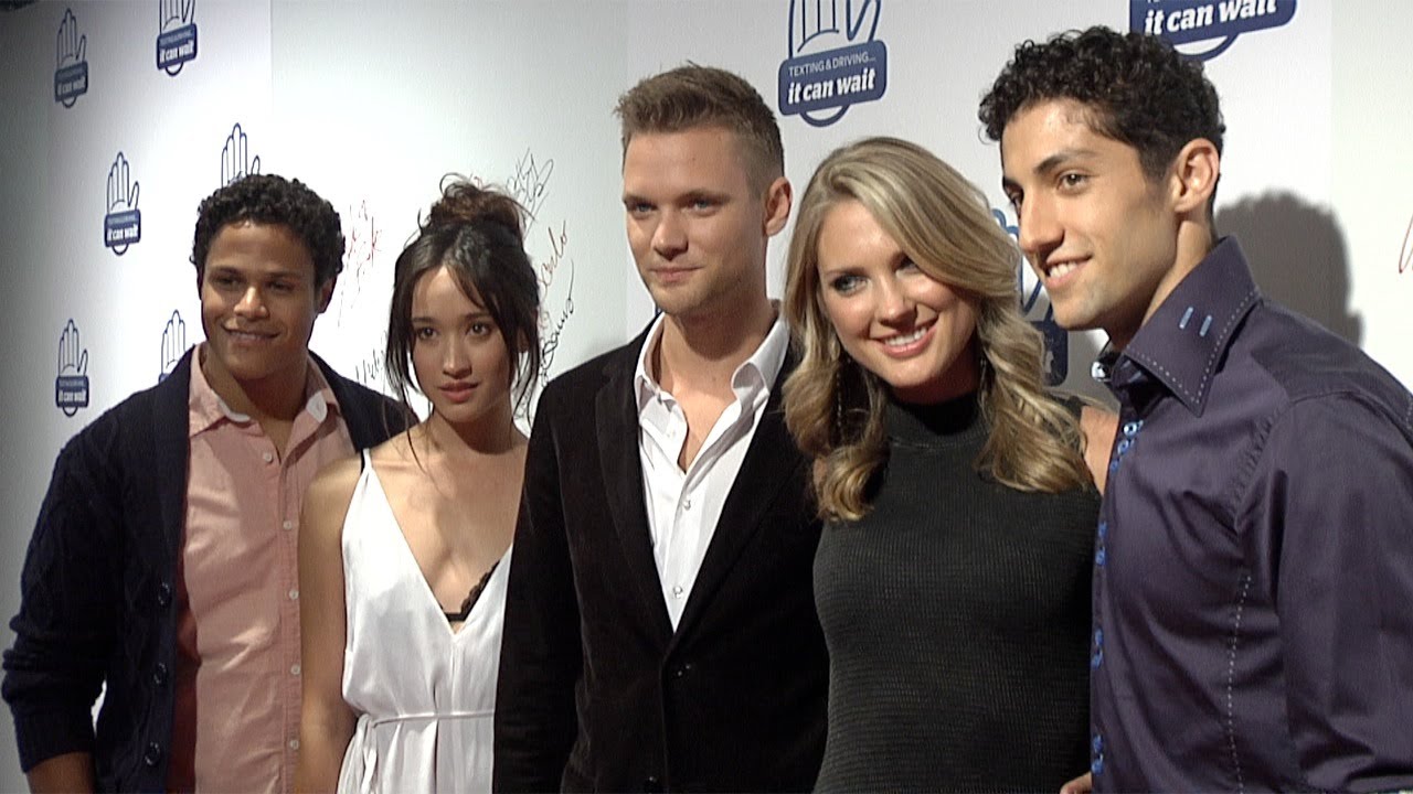 Christina Masterson, Ciara Hanna, Andrew M. Gray, Cameron Jebo. and Azim Rizk on carpet of 'From One Second to the Next' documentary screening