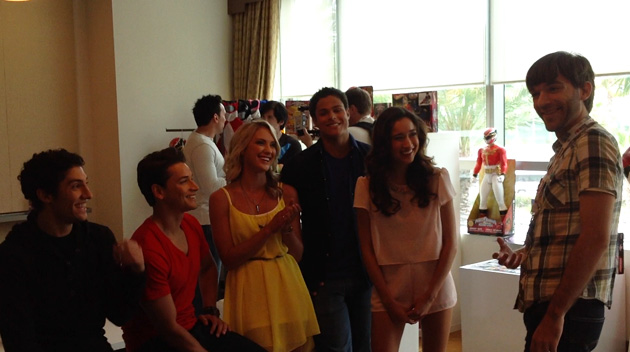 Christina Masterson and rest of cast of 'Power Rangers Megaforce' interview at International Comic Con
