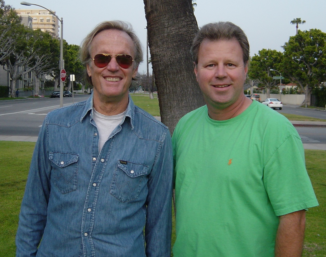 Lawn bowling in Beverly Hills with Peter Fonda.