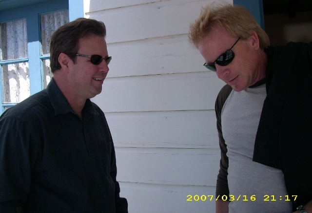 With Gordon Rudy on the set of 