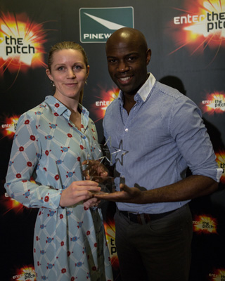 Aurora Fearnley with David Gyasi. Winner of The Pitch film competition this year with her space science fiction film idea Pulsar. http://www.enterthepitch.com/the-pitch/2013/the-finalists/#sthash.SH4sWKef.dpuf