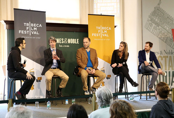 Eric Kohn, Marshall Curry, Ira Sachs, Sofia Norlin and Orlando Von Einsiedel at Tribeca Talks Pen To Paper, 2014