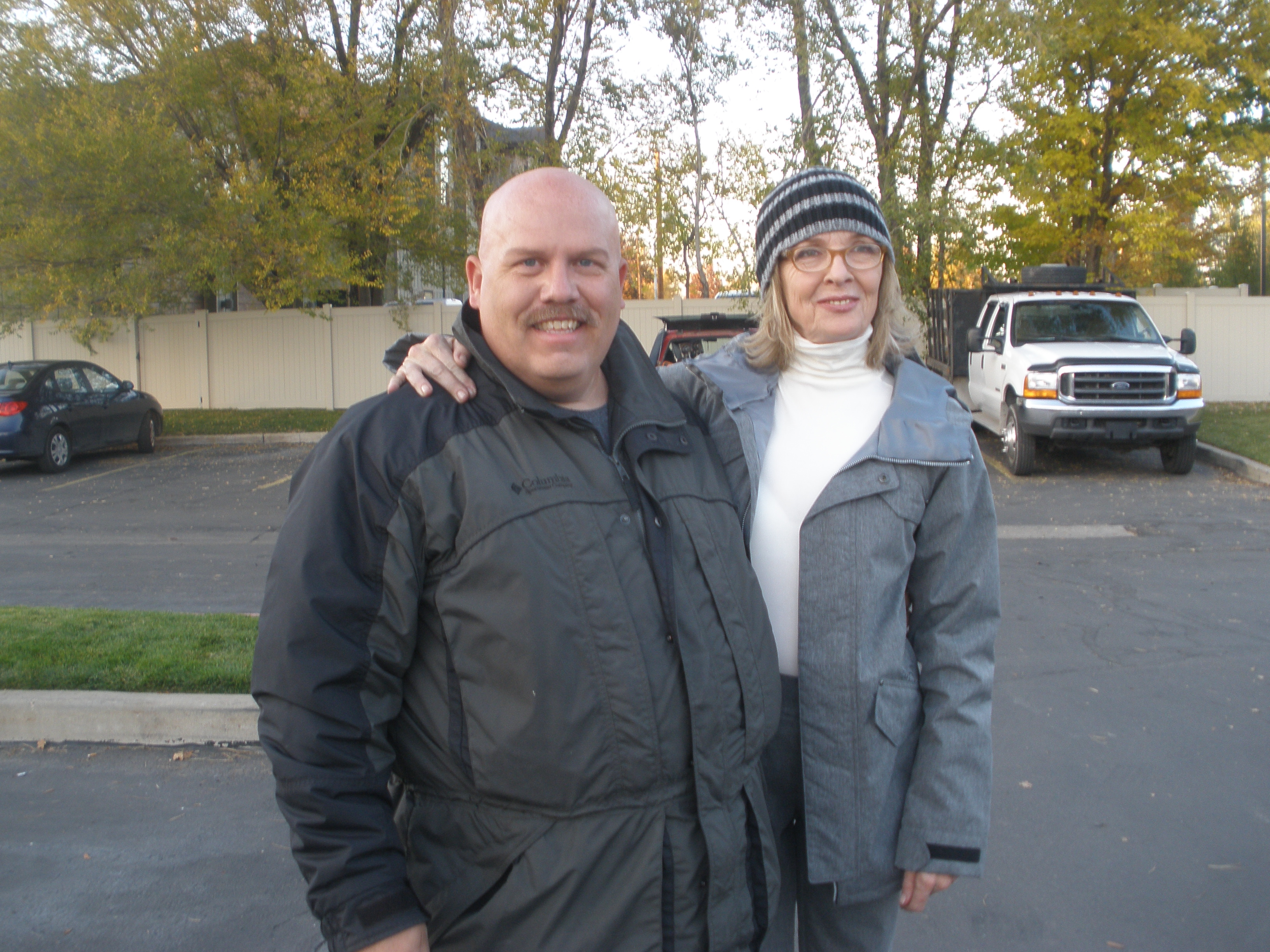 With Dianne Keaton on the set of Darling Companion