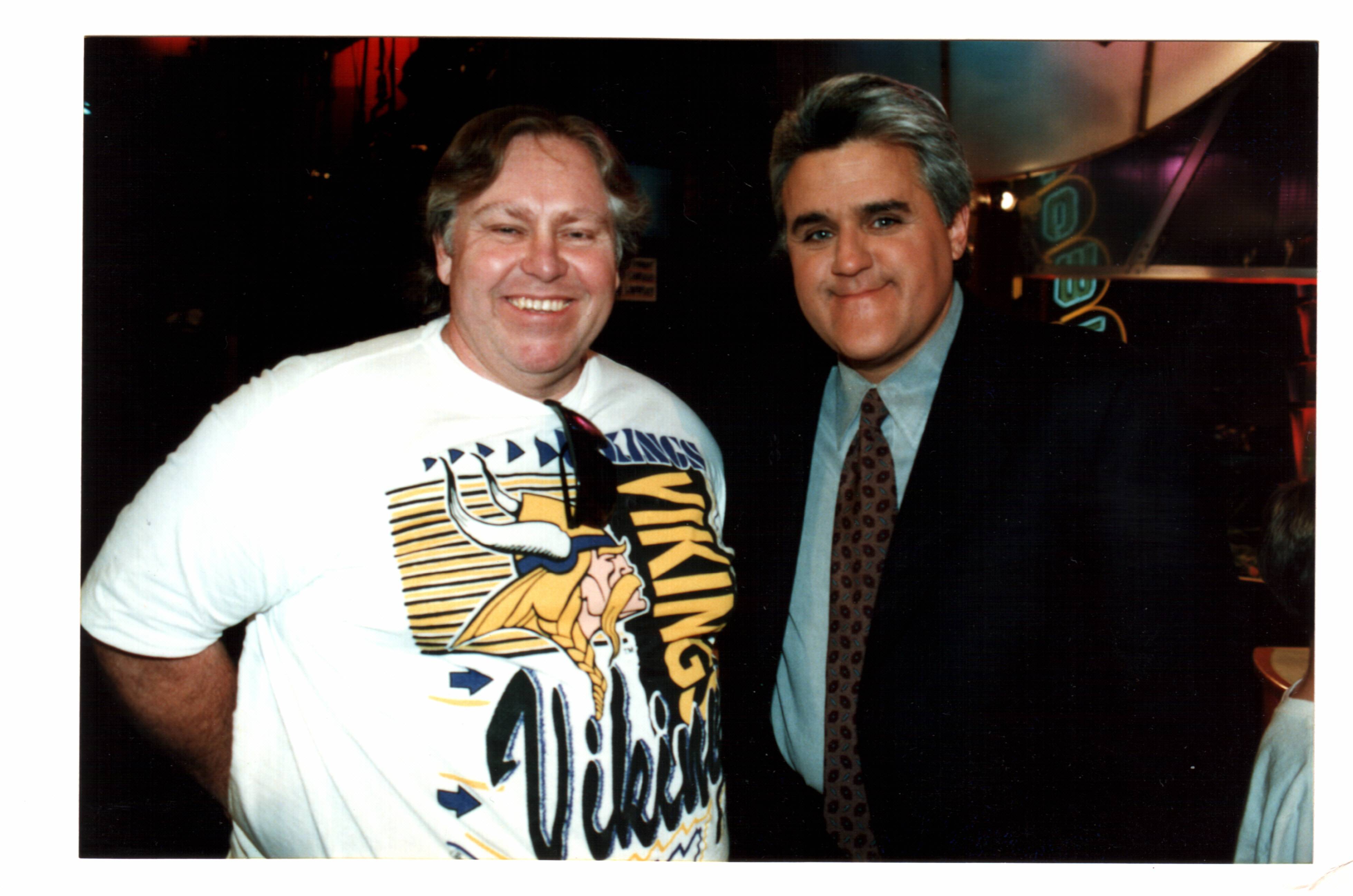 Photo Op With Jay Leno At The Old NBC Studios Burbank, CA. 1997 Go Vikings T-Shirt