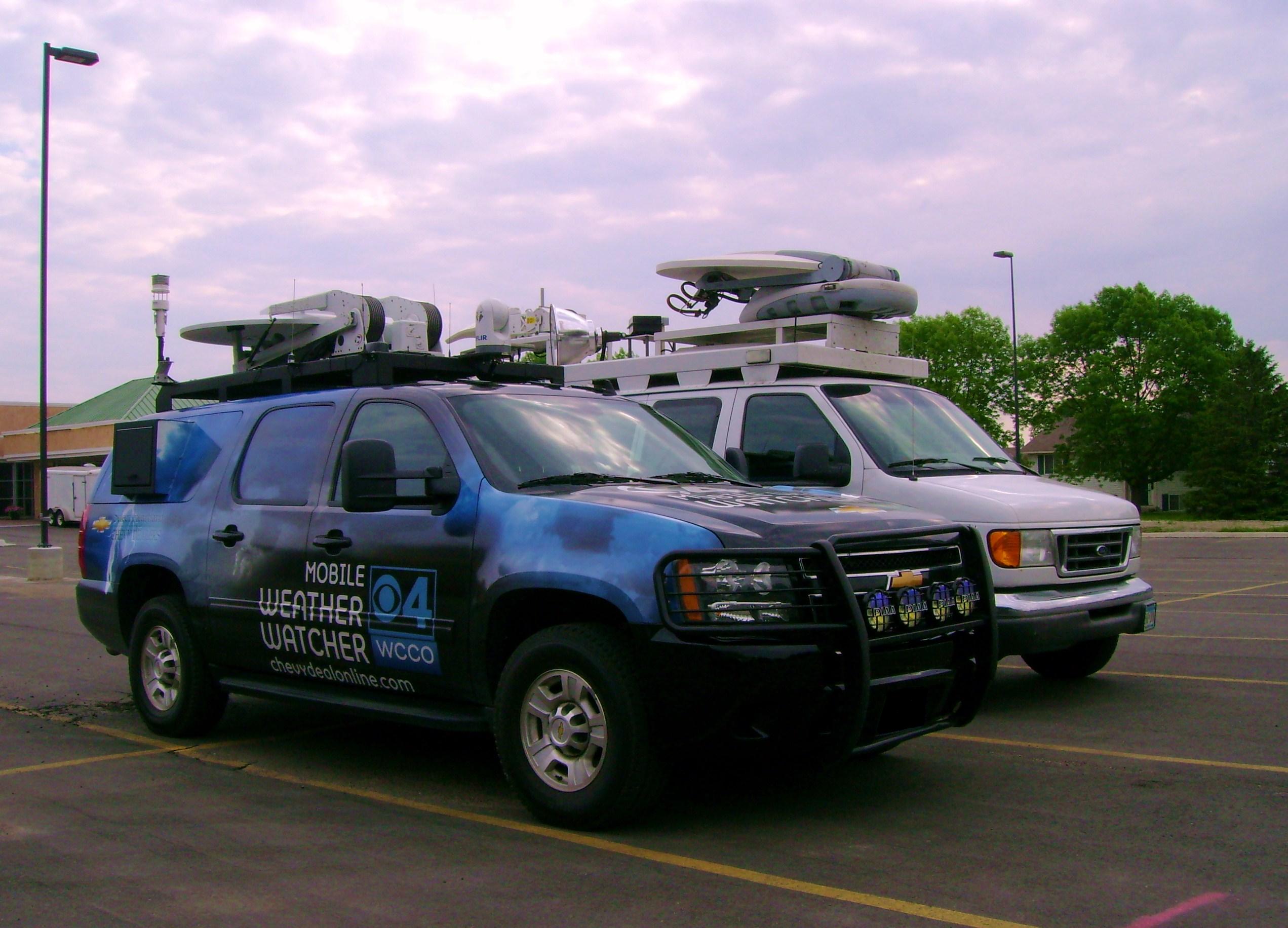 The WCCO Mobil Weather Watcher & Broudcast Van with Frank V. & Chris S. for 