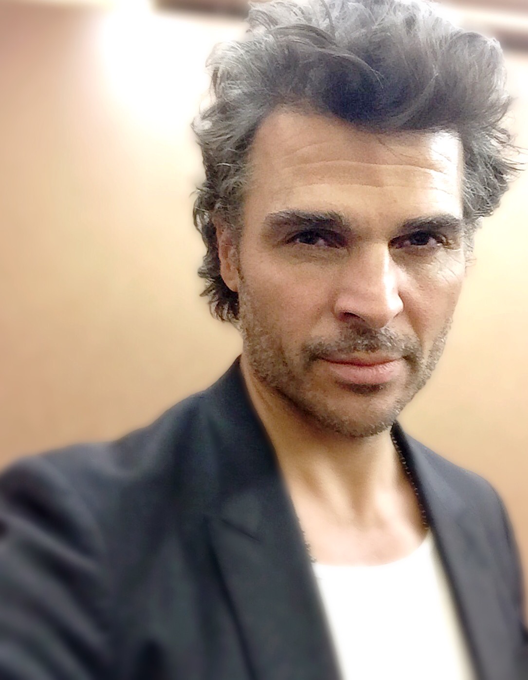 Selfie in the elevator after casting.