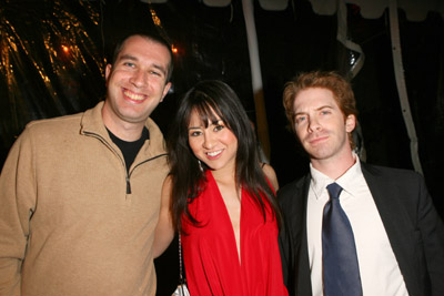 Seth Green, Matthew Senreich and Tamara Garfield at event of Robot Chicken (2005)