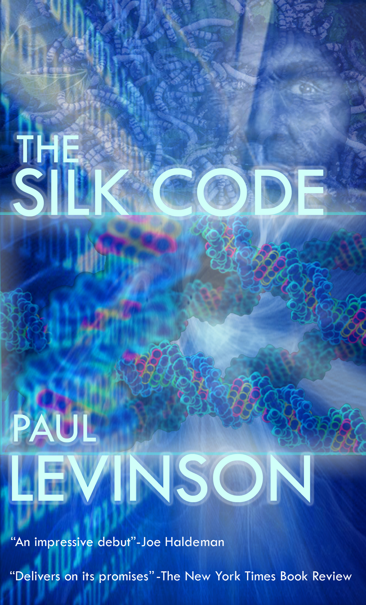 cover of The Silk Code, winner of Locus Award for Best First Science Novel of 1999; re-issued as 
