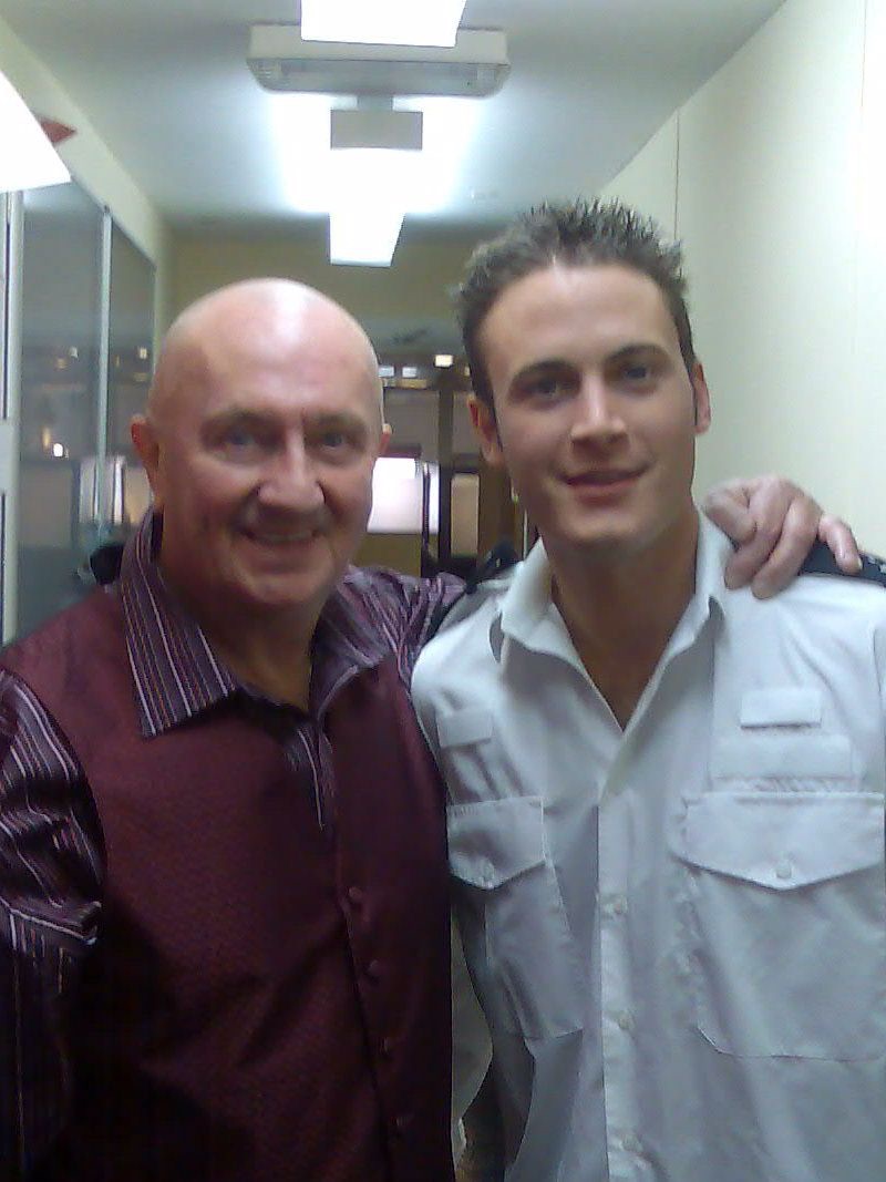 With Gary Lucy on The Bill