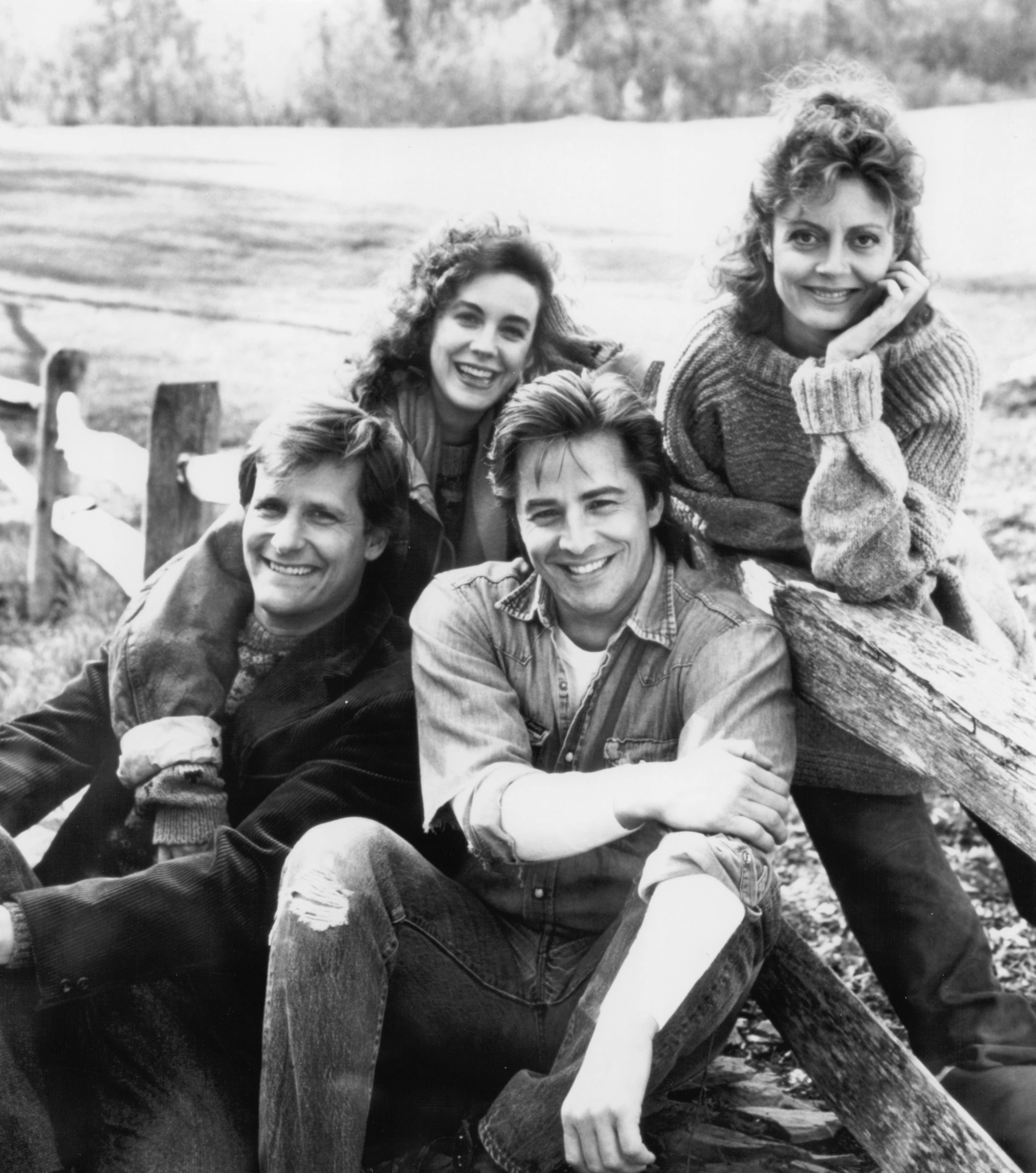 Still of Susan Sarandon, Don Johnson, Jeff Daniels and Elizabeth Perkins in Sweet Hearts Dance (1988)