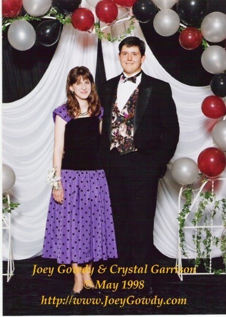 Joey Gowdy & Crystal Garrison in 1998 at the Hickory Flat Junior Prom.