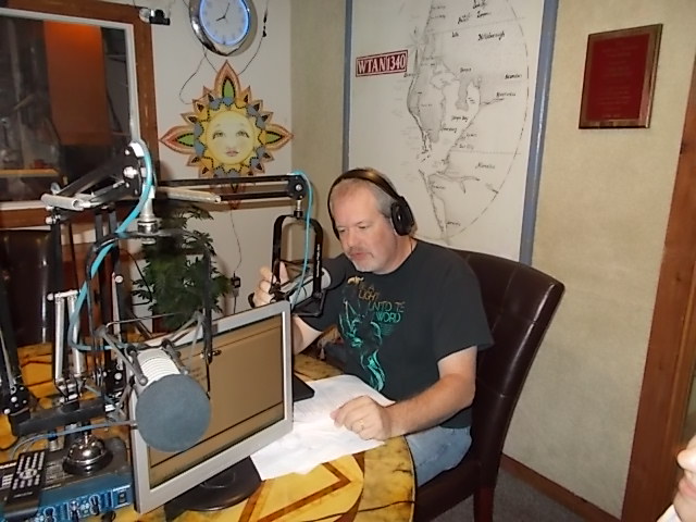 Brandon Jones in Tantalk Radio Network studio