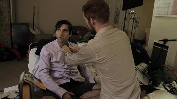 Behind the scenes photo, from Solitude directed by Robert Campbell