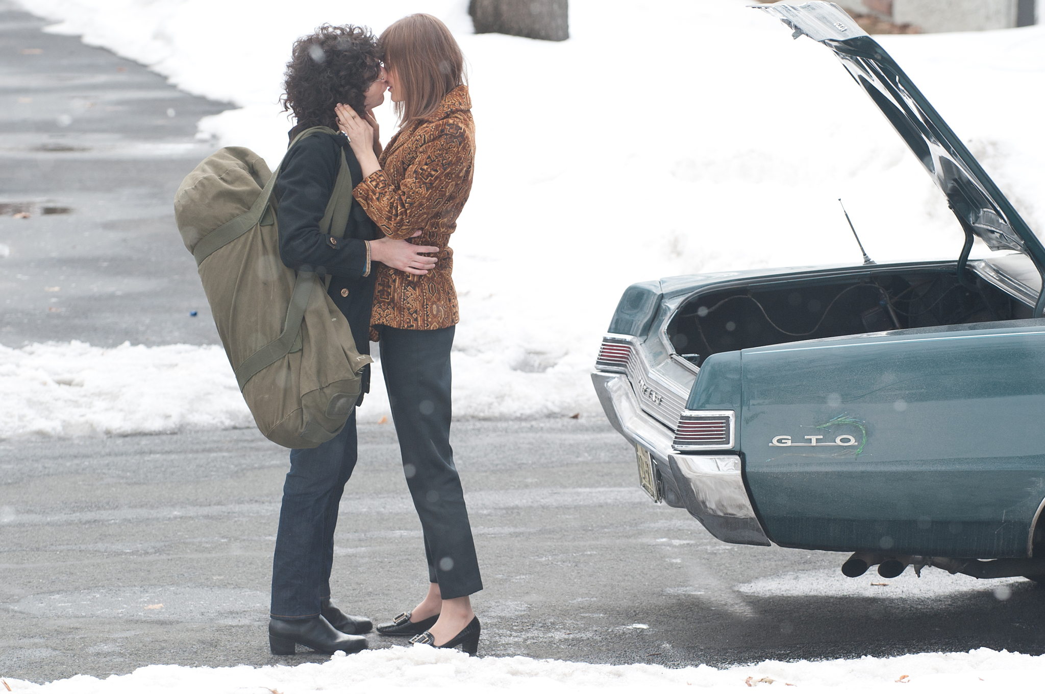 Still of John Magaro and Bella Heathcote in Not Fade Away (2012)