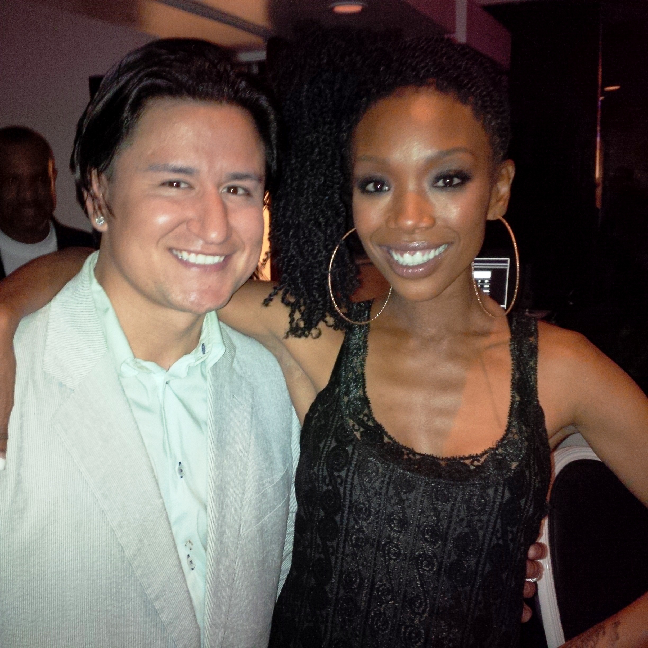 RoLo with Award-Winning Singer/Actress, Brandy Norwood at Philippe Chow's in Beverly Hills, CA for Vivica A. Fox's exclusive 50th Birthday Party.