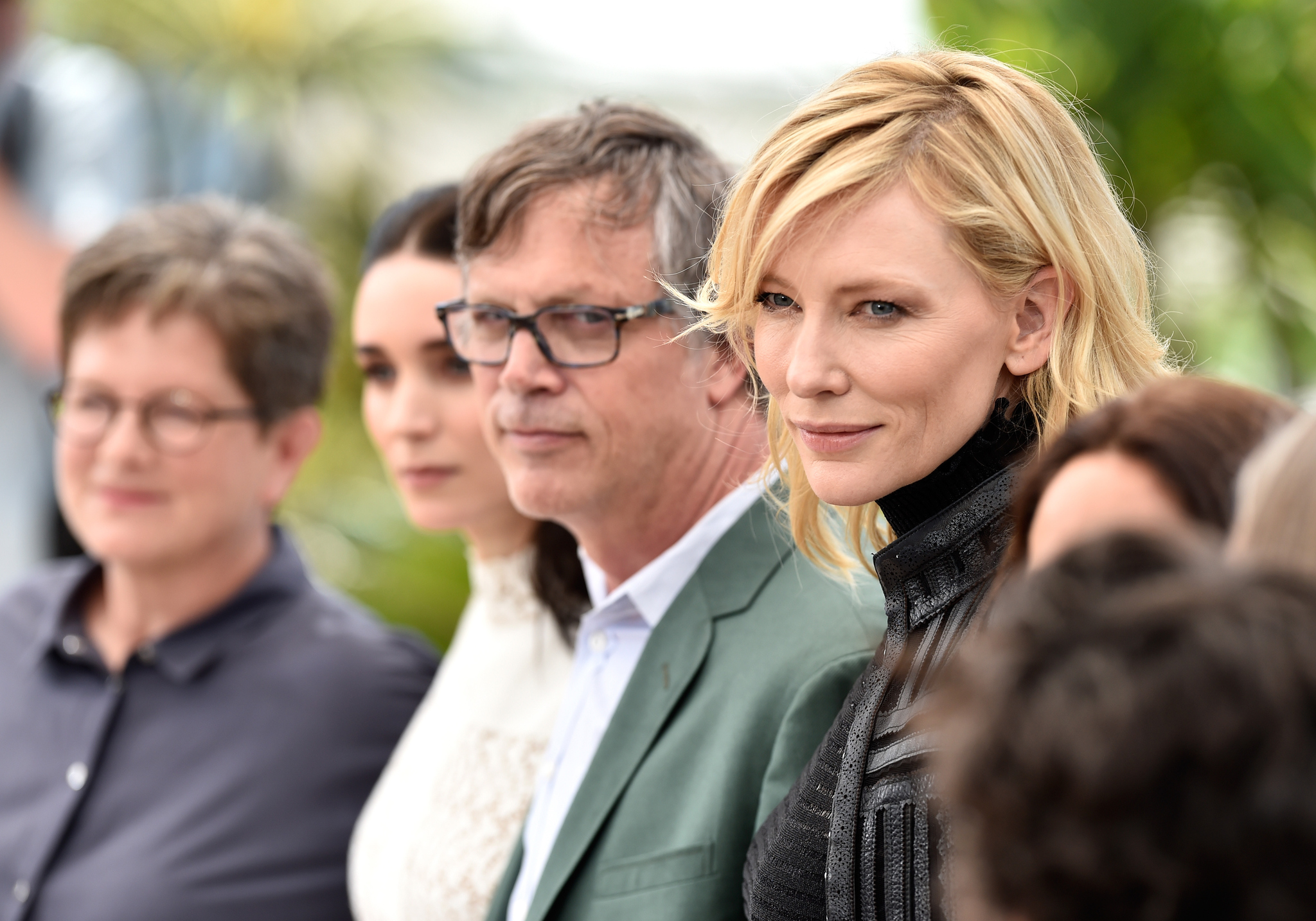 Cate Blanchett, Todd Haynes, Phyllis Nagy and Rooney Mara at event of Carol (2015)