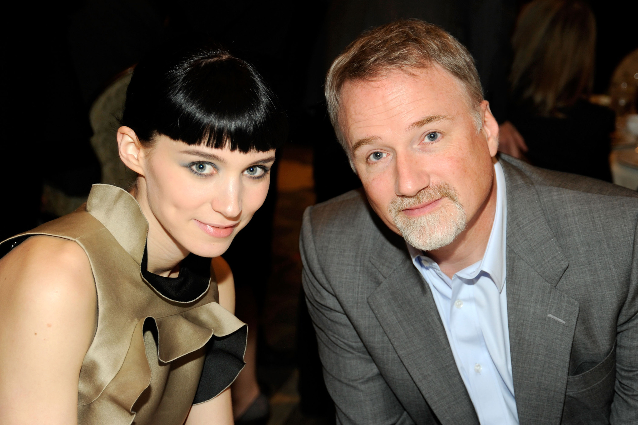 David Fincher and Rooney Mara