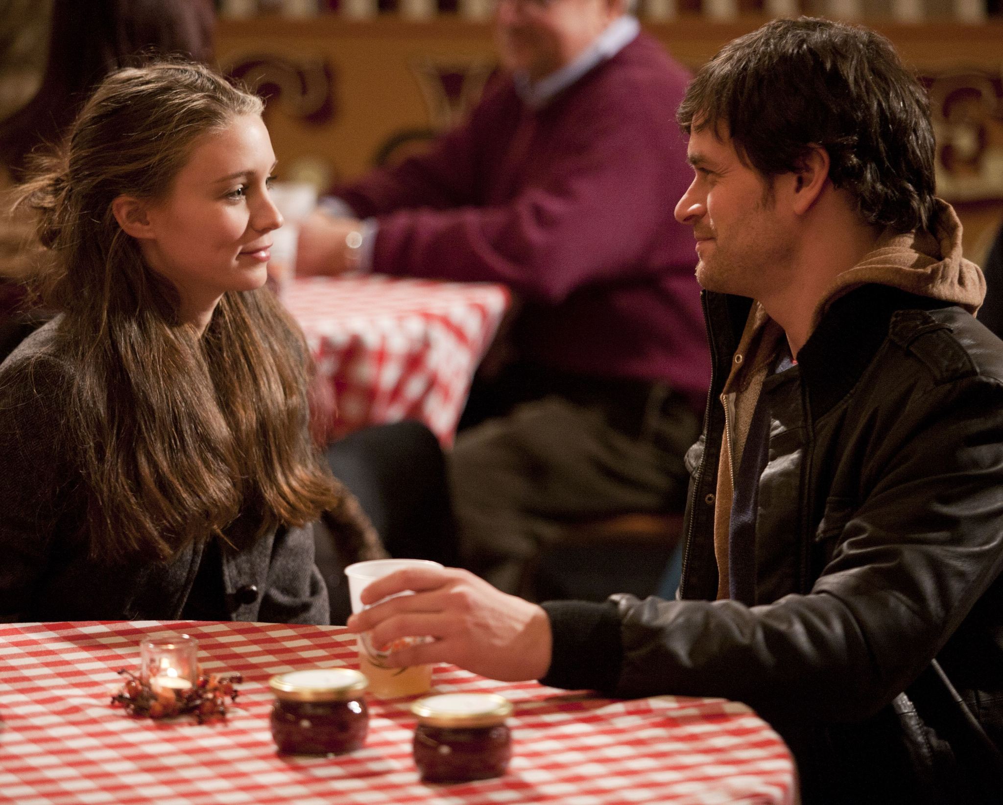 Still of Tom Everett Scott and Rooney Mara in Tanner Hall (2009)