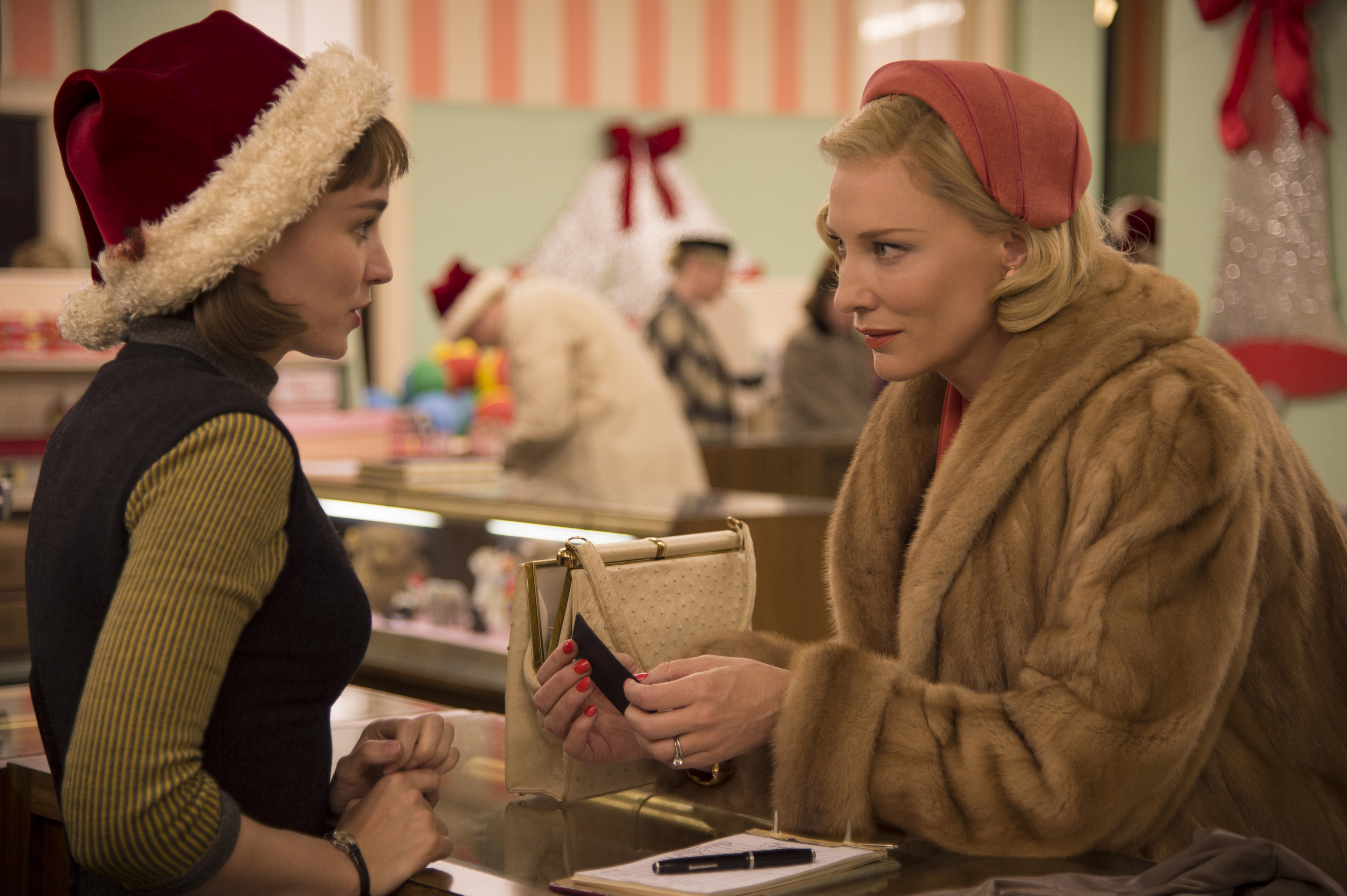 Still of Cate Blanchett and Rooney Mara in Carol (2015)