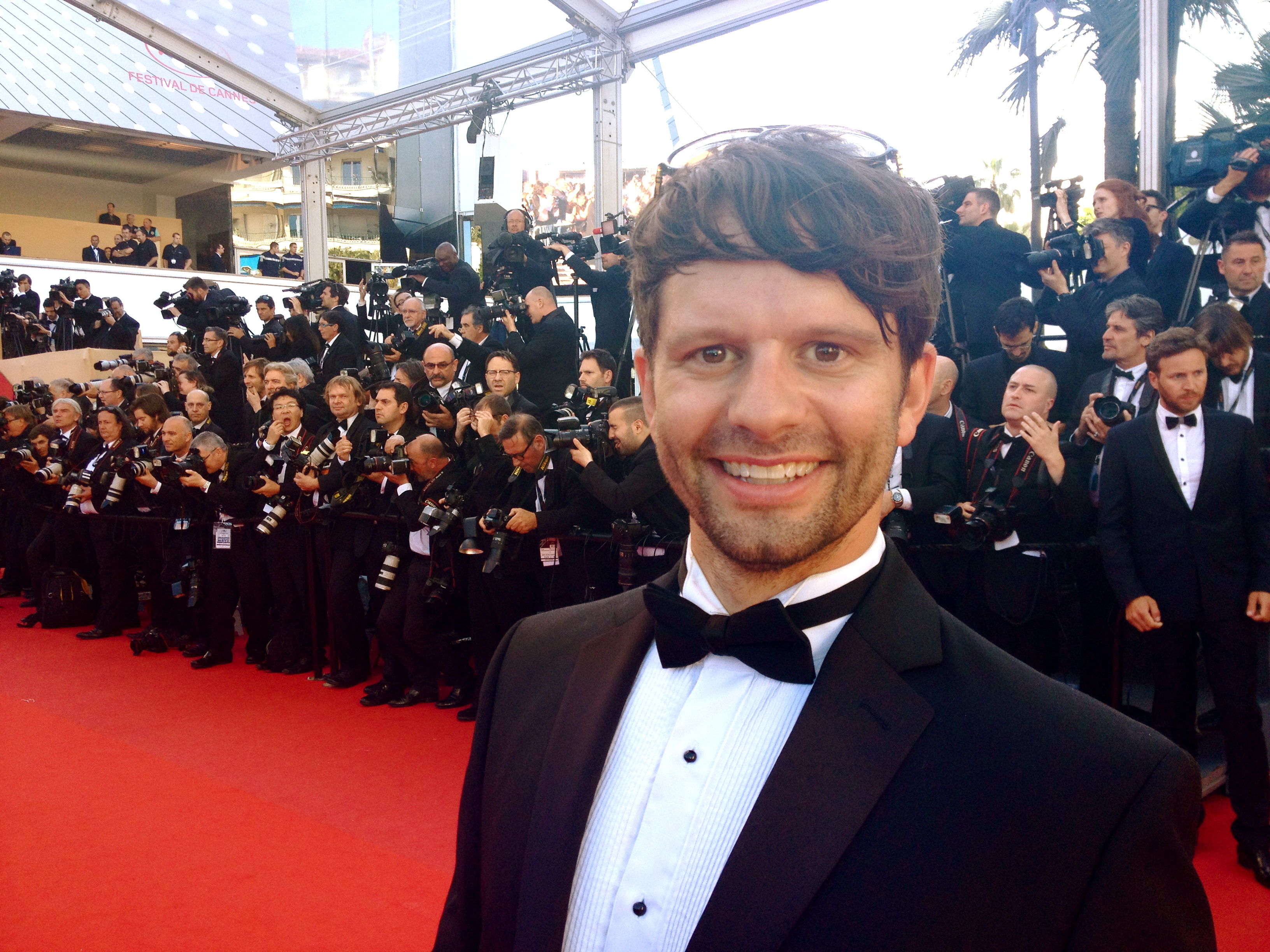 Tim Doiron on the red carpet at the Cannes Film Festival 2013.