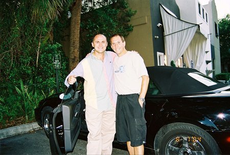 Claudemir Oliveira with Erik's father, Fred Sullivan. Jul 8, 2004.