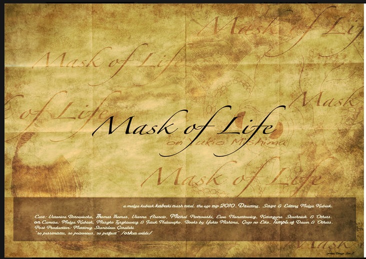 poster Mask Of Life on Yukio Mishima